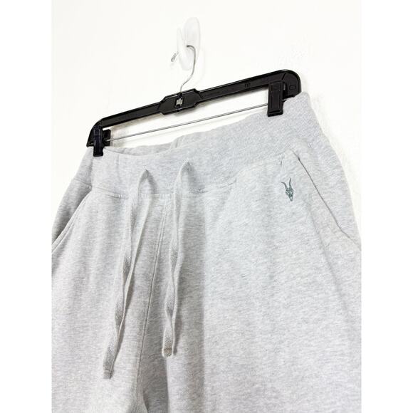 Allsaints Men’s Raven Cuffed Slim Fit Ramskull Sweatpants Medium Heather Gray - Picture 7 of 15